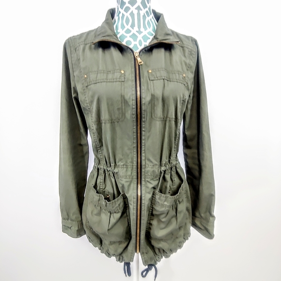Olive Green Utility Jacket 